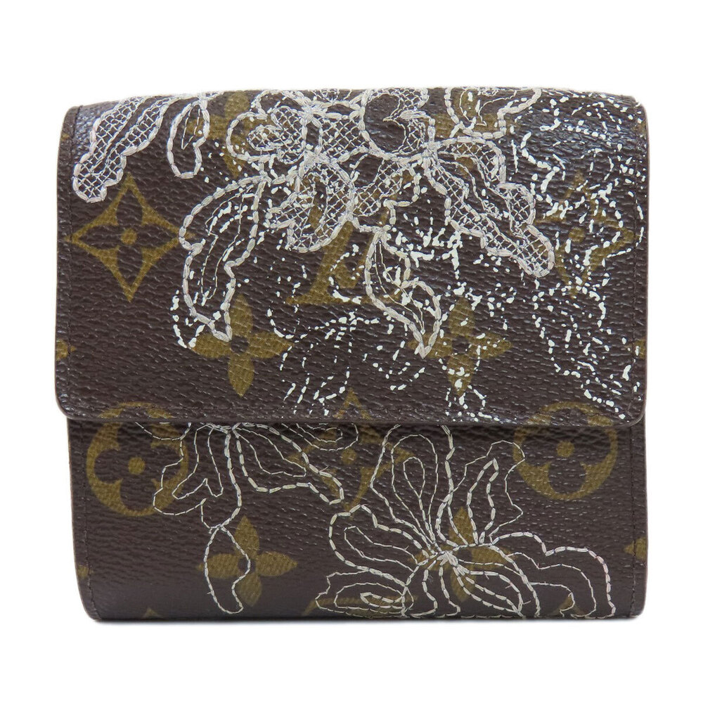 Louis Vuitton fold Hook Dentelle Canvas Wallet Wallet Double Monogram Bi
